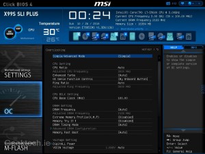 MSI X99 SLI Plus Bios (OC simple 1)