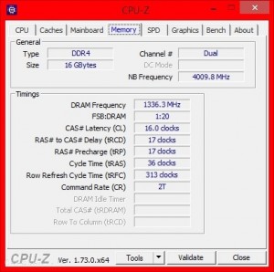 MSI Z170 Gaming M5 CPU Z XMP 2