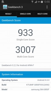 Samsung Galaxy Alpha Geekbench