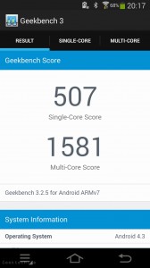 Samsung Galaxy Camera 2 geekbench