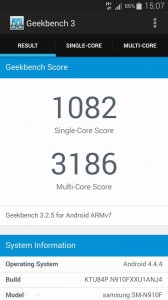 Samsung Galaxy Note 4 Geekbench