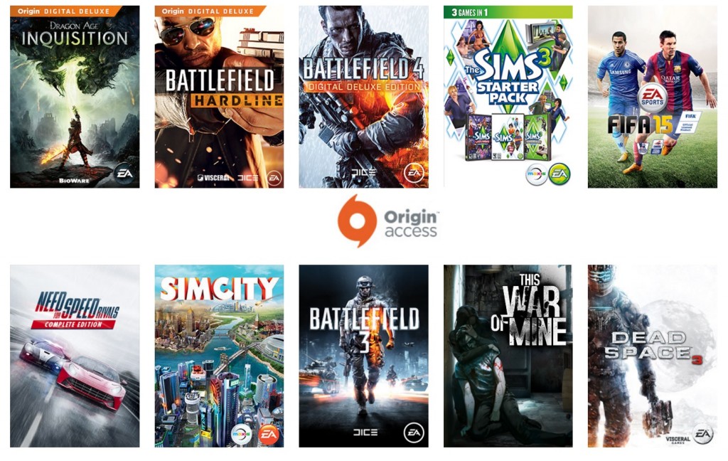 Origin Access Games