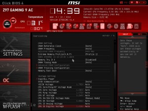 MSI Z97 Gaming 9 AC BIOS OC Advanced 2